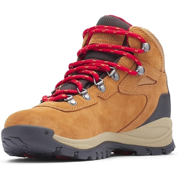 Columbia Newton Ridge Plus Waterproof Amped Hiking Boot in Elk, Mountain Red NWT - Picture 1 of 10